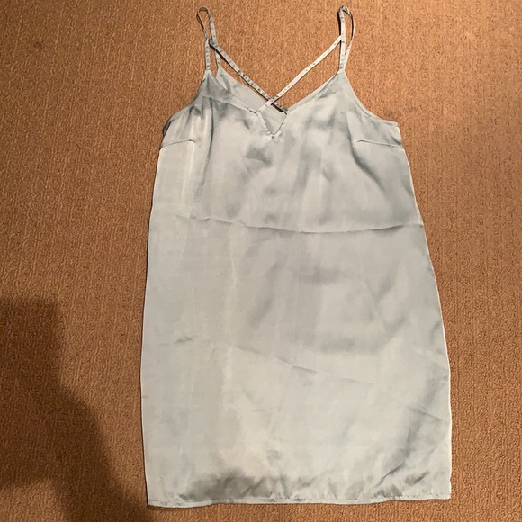 Mint Green Satin Dress/ Size M - Picture 7 of 9